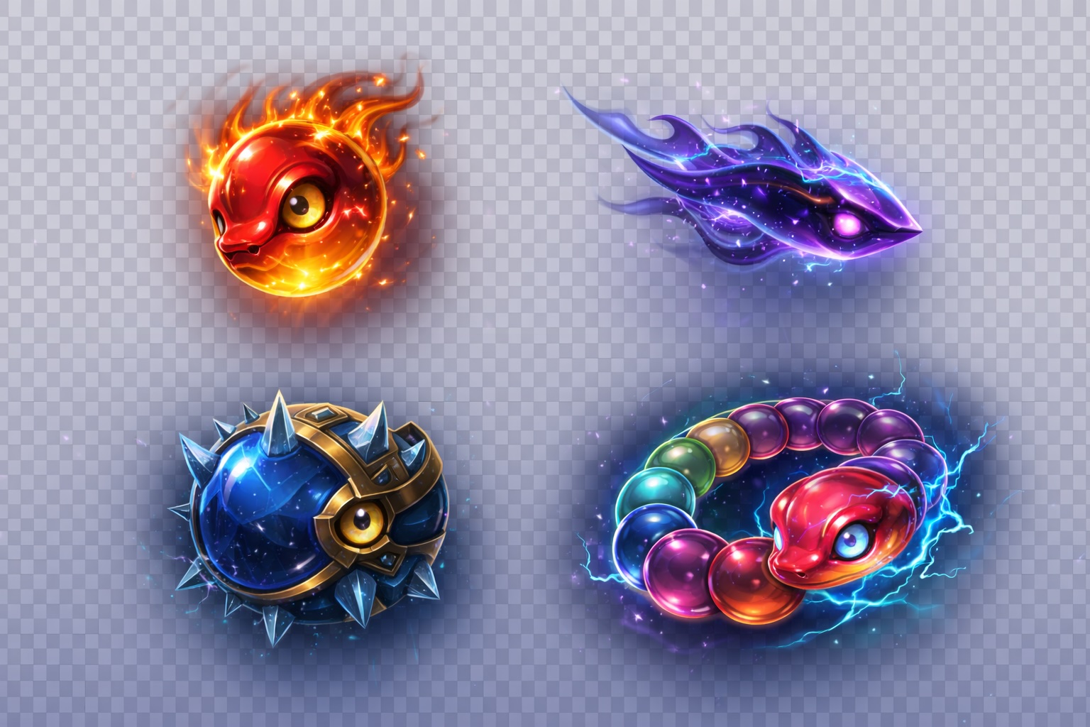 Marble Snake+ enemy showcase art